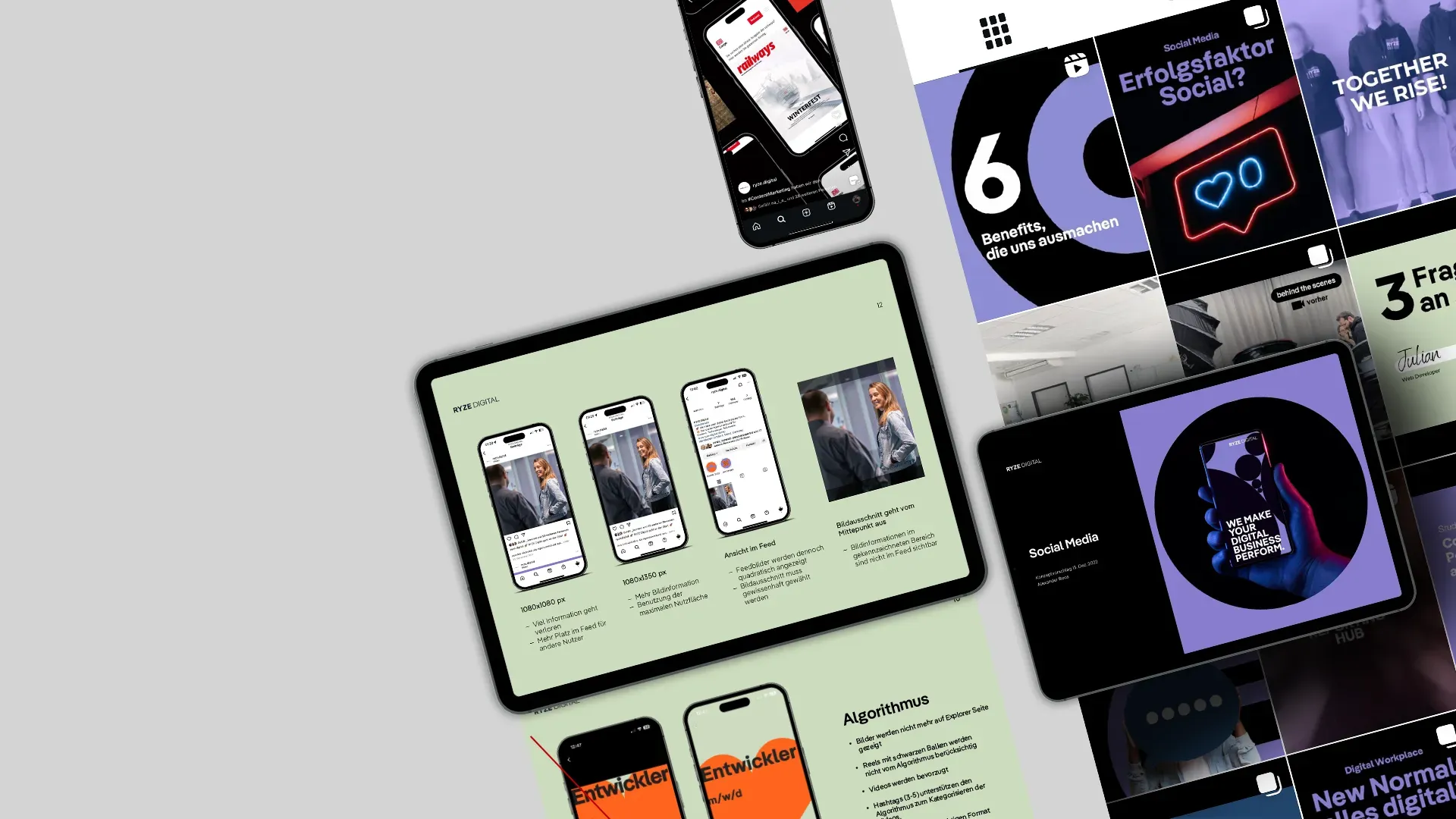 RYZE Digital — Social Media Konzept & Design